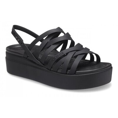 Crocs Brooklyn Strappy Low Wedge W Black - Scarpe Donna