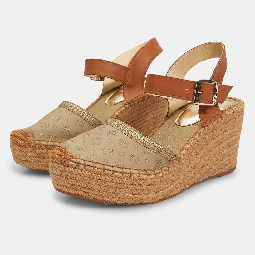 Replay Susan Lycra Print Beige - Scarpe Donna