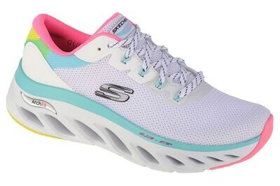 Skechers Arch Fit Glide Step - Highlighter White/Multi - Scarpe Donna