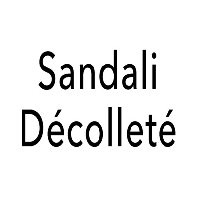Sandali - Décolleté
