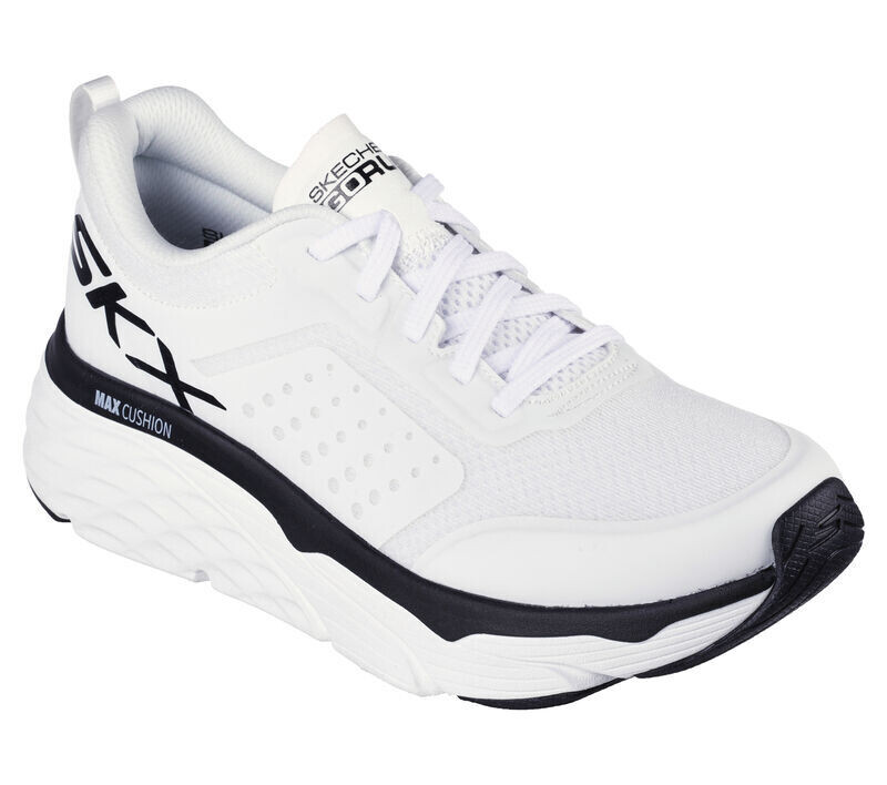 Skechers Max Cushioning Elite - Intense Effort - White/Black - Scarpe Donna