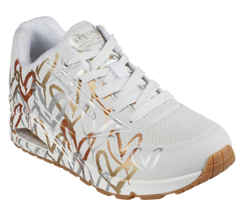 Skechers Uno - Metallic Love - White/Gold - Scarpe Donna