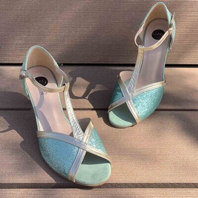 Lilly Tangerina Smeraldo Glitter - Scarpe Donna
