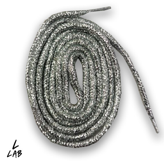 Lacci Colorati Rotondi Glitter Argento