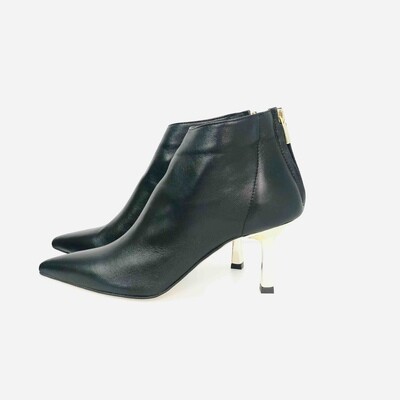 Ovye Tronchetto Nero Tacco Dorato - Scarpe Donna