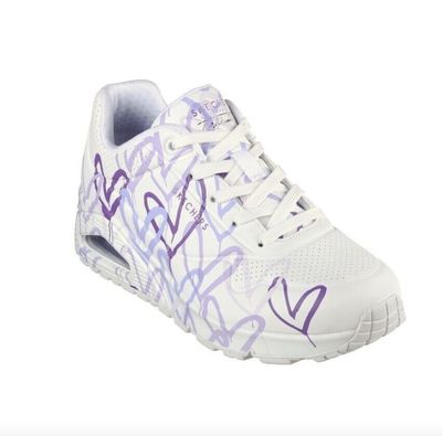 Skechers J.Goldcrown: Uno Spread the Love - White/Purple - Scarpe Donna