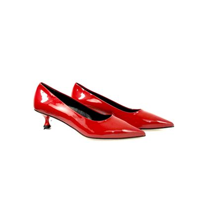 Margot Loi Décolleté Basso Vernice Cardinale - Scarpe Donna