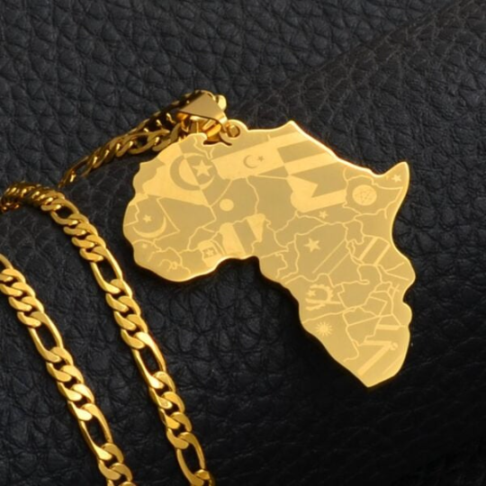 Africa Map Necklace, Representing our People