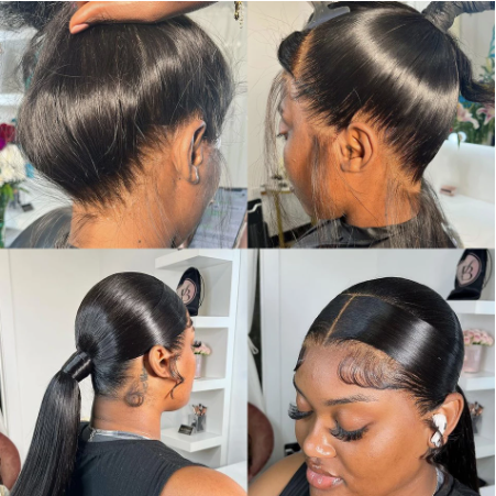 360 Lace Frontal Wig Human Hair Pre Plucked Wig Brazilian Bone Straight 13x4 HD Lace Frontal Human Hair Wigs For Women Glueless