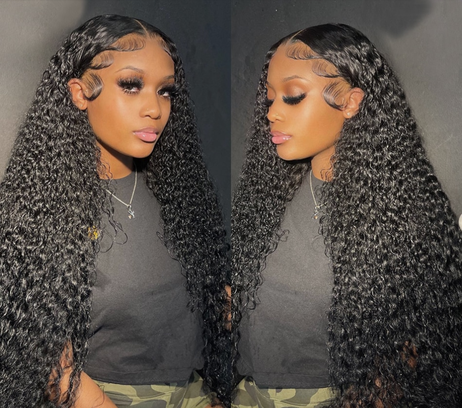 250% 30Inch Loose Deep Wave Lace Front Wig 13x6 Transparent Human Hair Wigs Remy Curly 4X4 Lace Closure Wig For Women