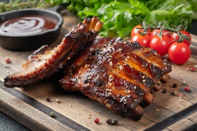 Cotes levées BBQ Fumée