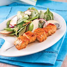 Brochette de Saumon à l’érable Brochette de Saumon à l’érable