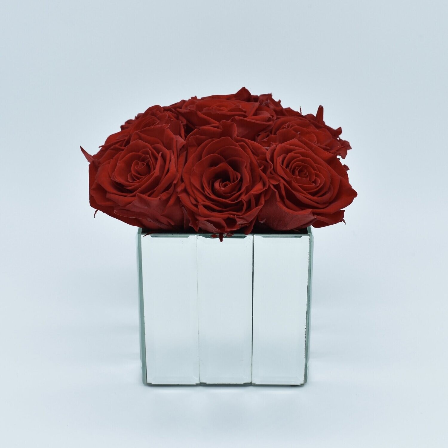 Striped Mirror Vase