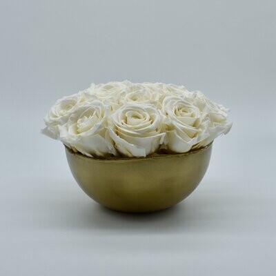Gold Matte Bowl Vase