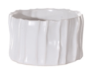 Organic White Bowl Vase