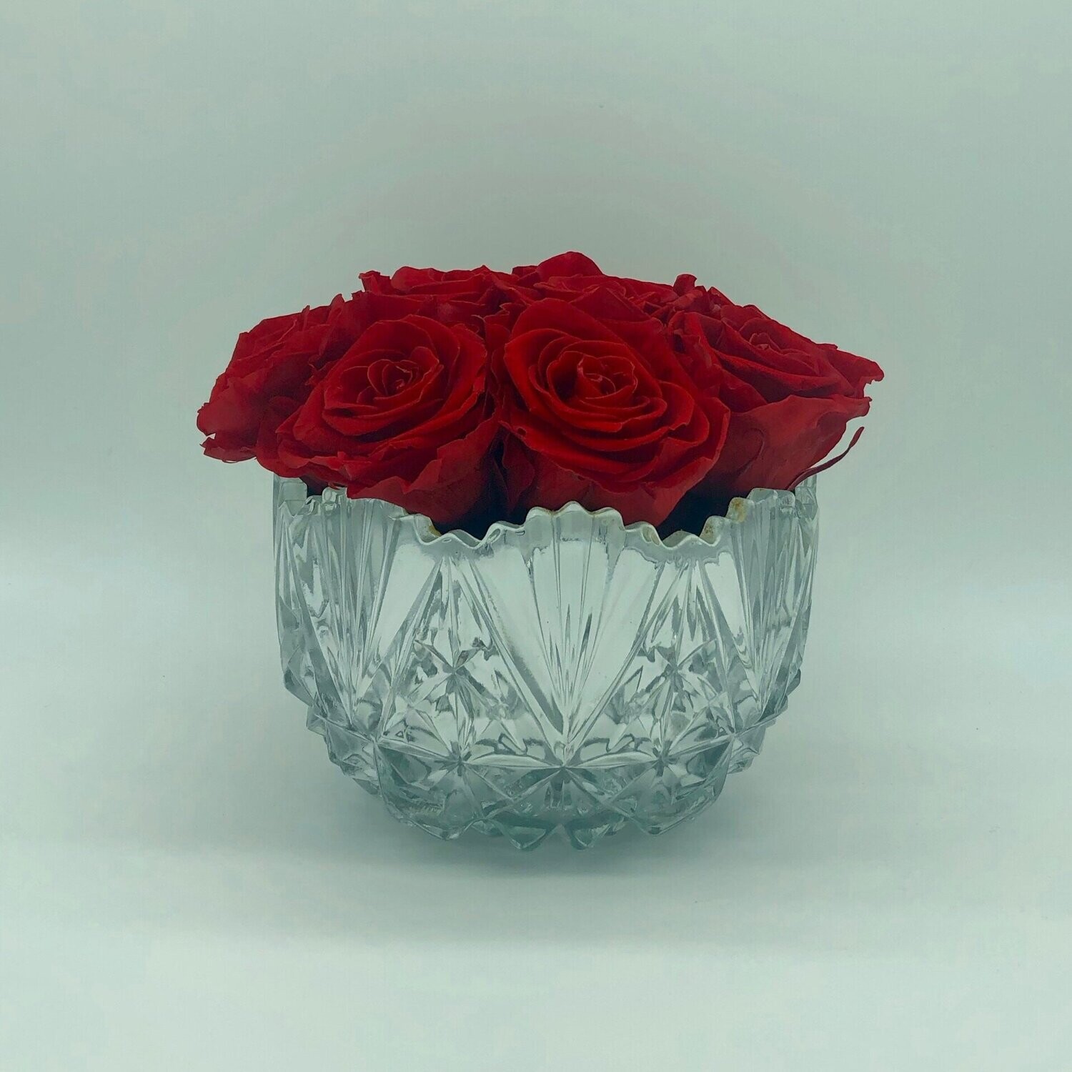 Bevelled Glass Vase