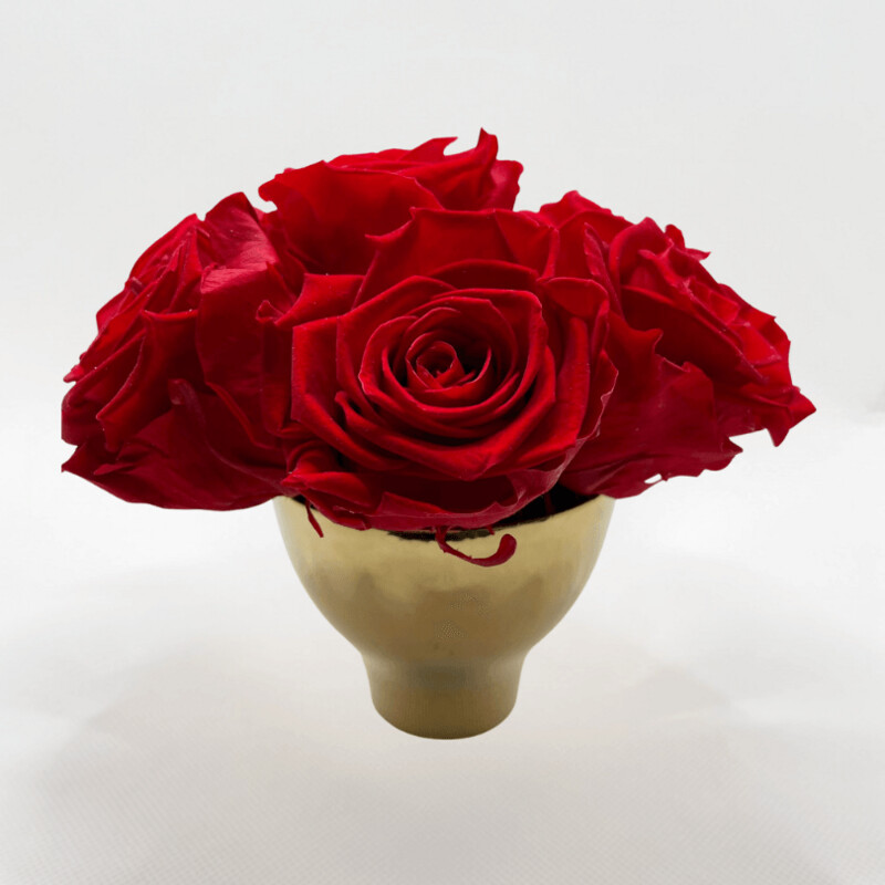 Red Roses Gold Bell