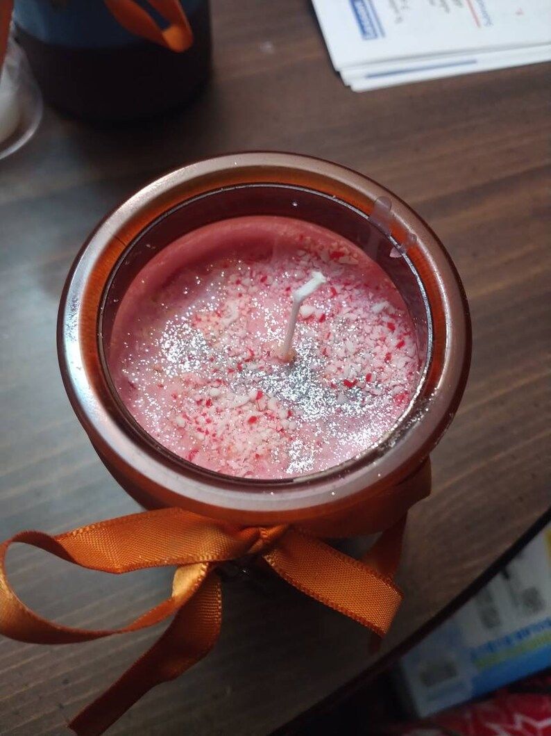 Candy Cane Surprise Sprinkled with Crushed Peppermint Pieces