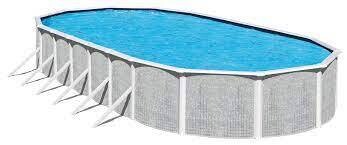 Belissimo Oval 52-in Steel Above Ground Pool with 6-in Top rail