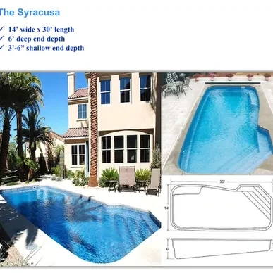 Syracusa Fiberglass Pool Thermally Insulated Avail