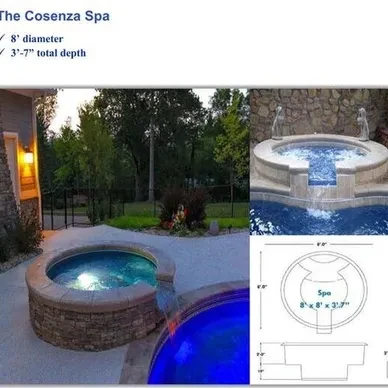 Cosenza Spa / Hot Tub Thermally Insulated Avail