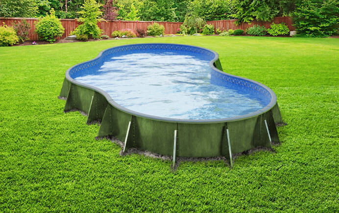 Grecian Hydra DIY Semi-Inground Pool Kit 10x20 x 52 With No Step