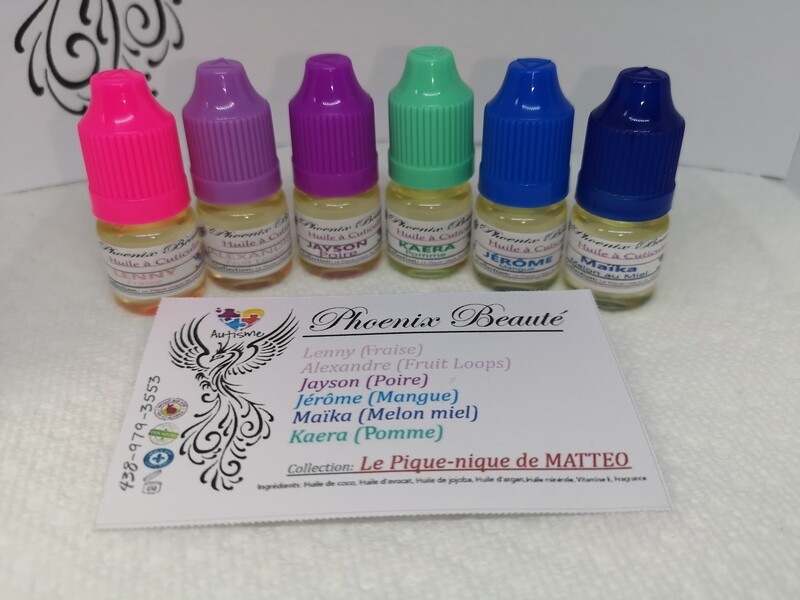 Les Collections d'huiles à cuticules