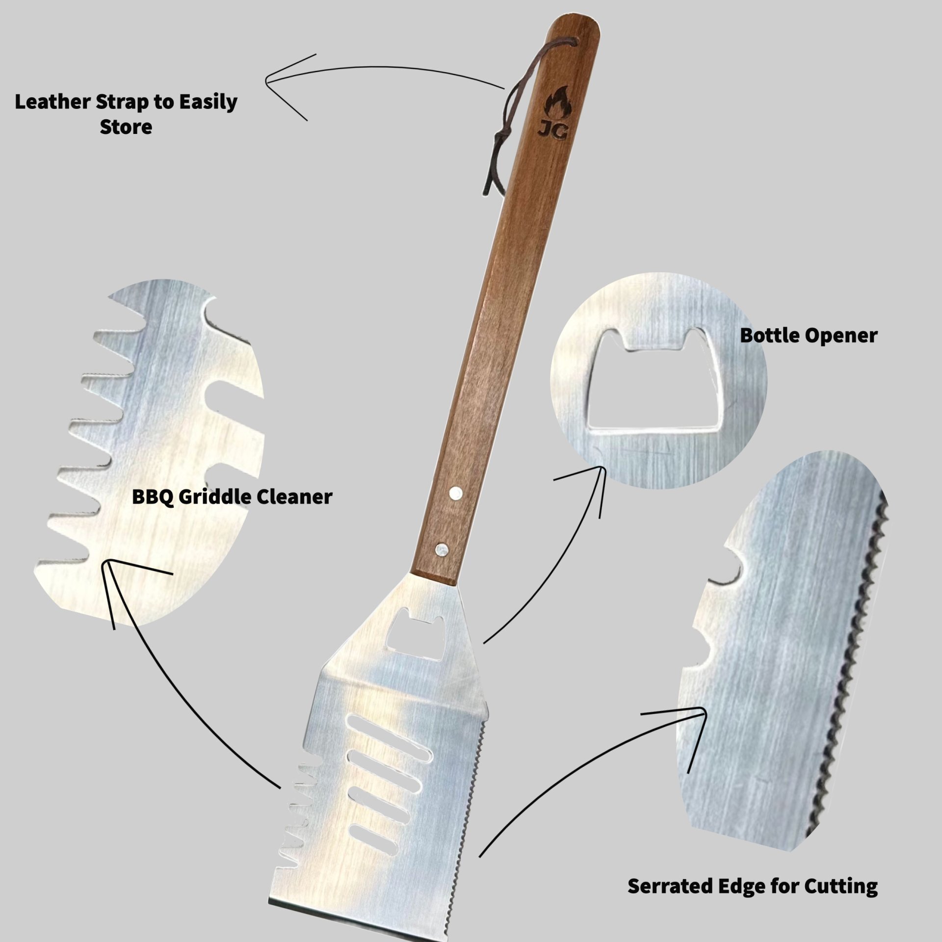 Acacia BBQ Tools