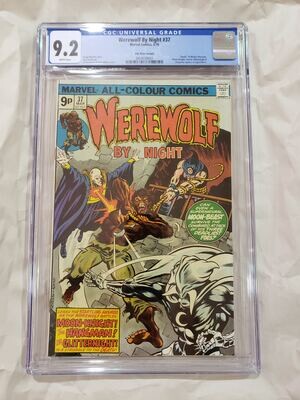Werwolf By Night #37 UK Price Variant CGC 9.2