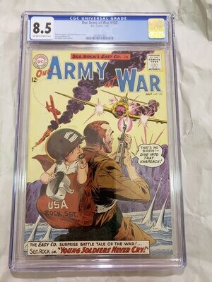 Our Army At War #132 CGC 8.5