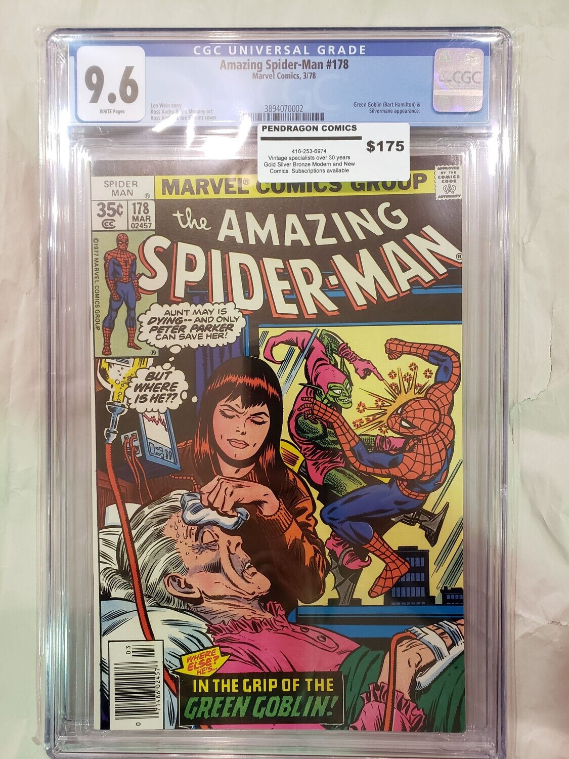 Amazing Spider-Man #178 CGC 9.6