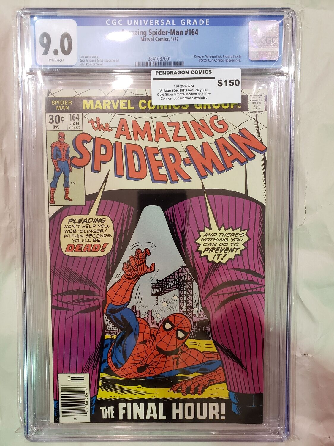 Amazing Spider-Man #164 CGC 9.0