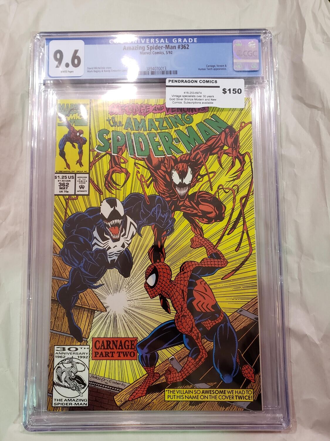 Amazing Spider-Man #362 CGC 9.6