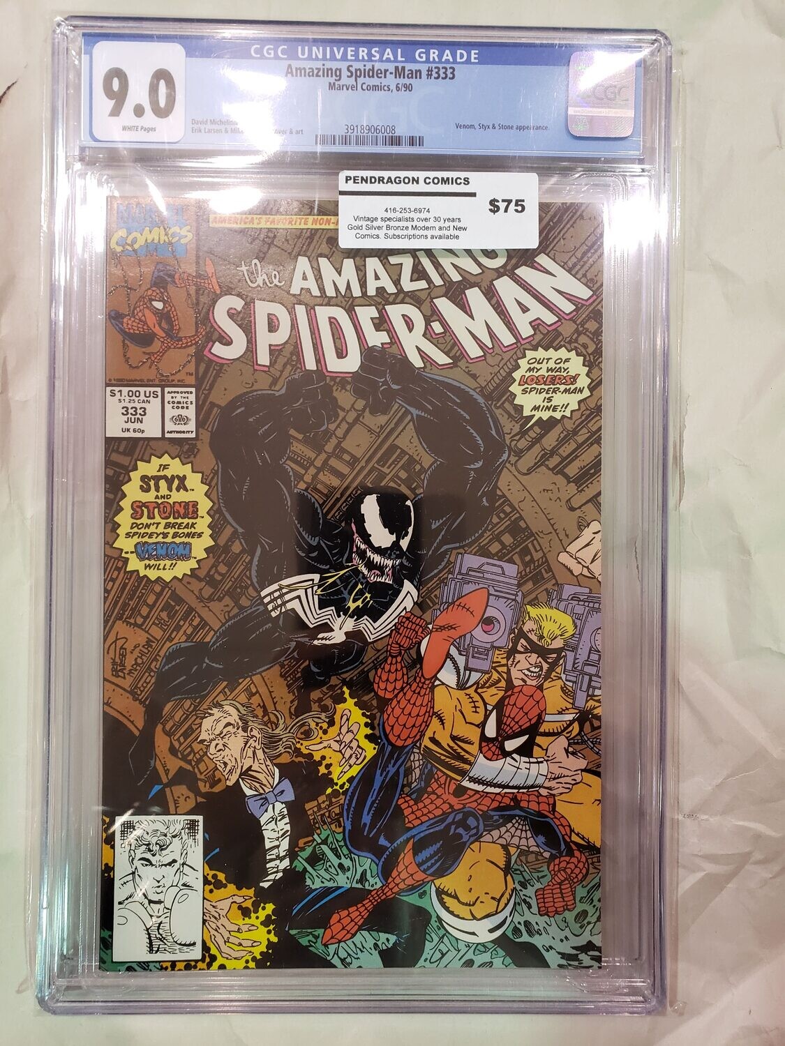 Amazing Spider-Man #333 CGC 9.0
