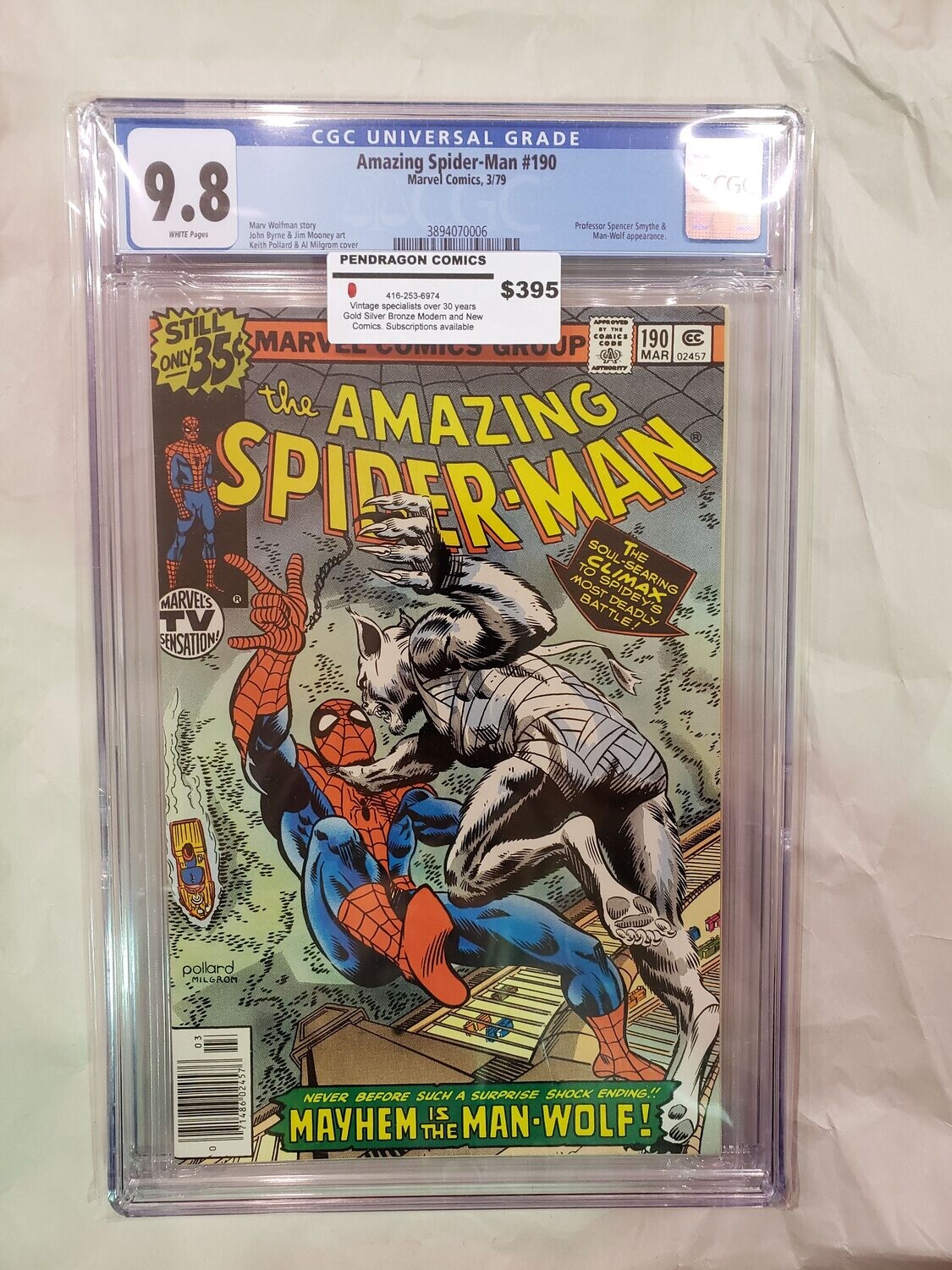 Amazing Spider-Man #190 CGC 9.8