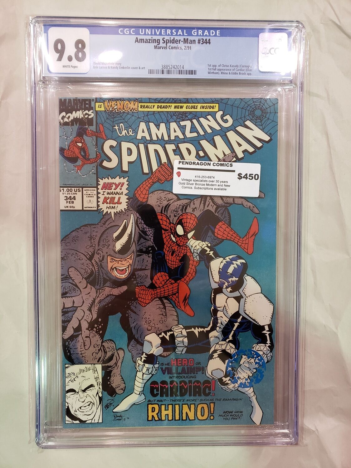 Amazing Spider-Man #344 CGC 9.8