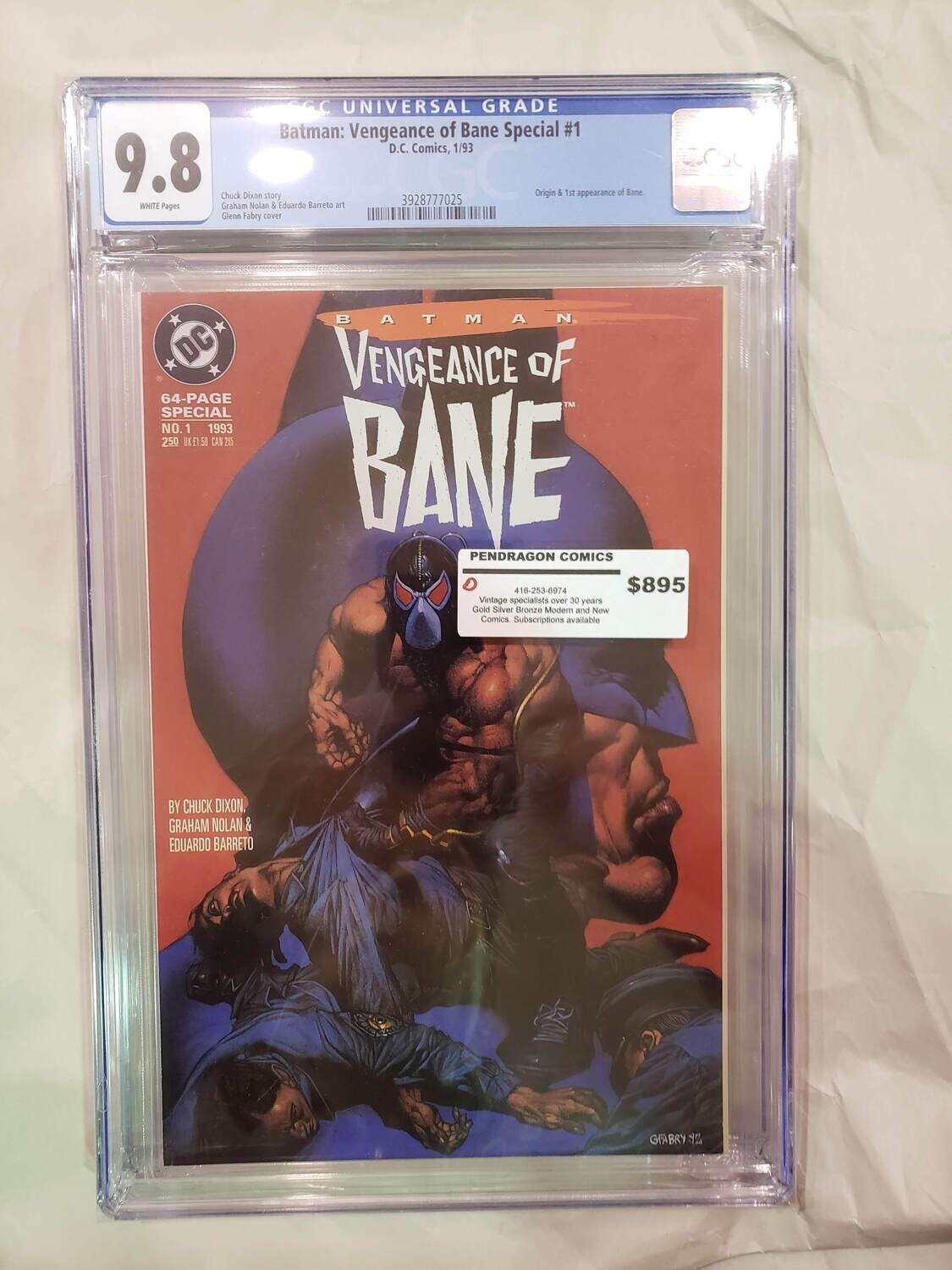 Batman: Vengeance of Bane Special #1 CGC 9.8