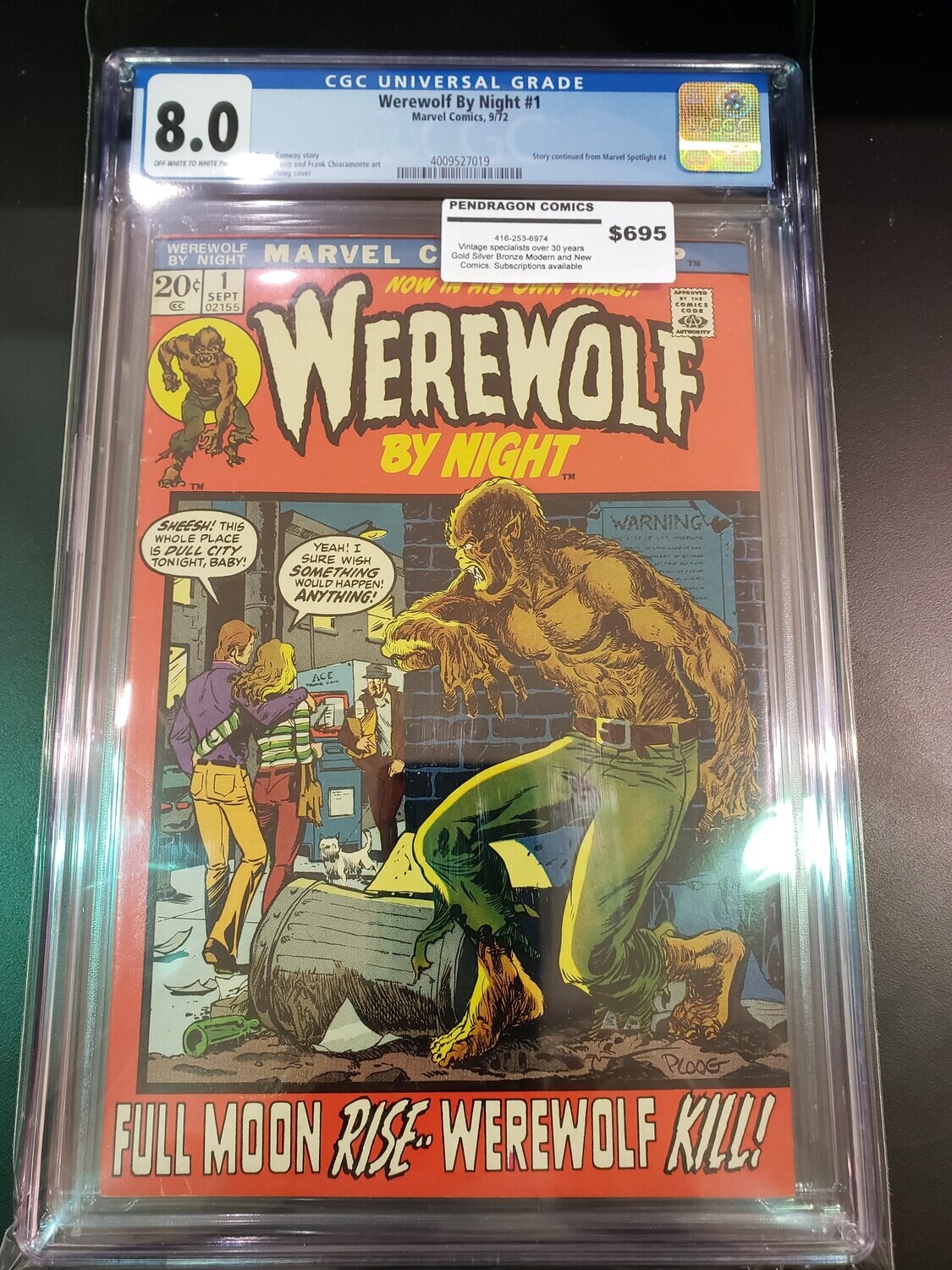 Werewolf By Night #1 CGC 8.0