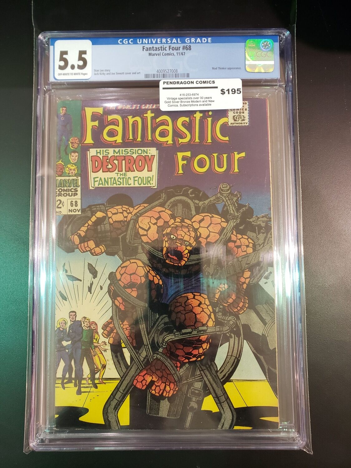 Fantastic Four #68 CGC 5.5