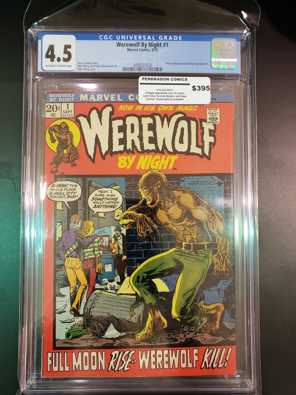 Werewolf By Night #1 CGC 4.5