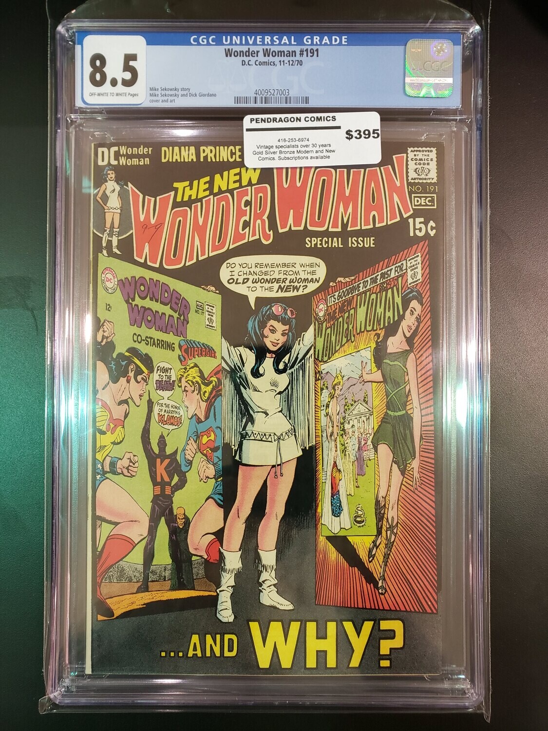 The New Wonder Woman #191 CGC 8.5