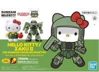 Bandai Hello/Kitty Zaku II [SD Gundam Cross Silhouette] &#39;Mobile Suit Gundam&#39;, Bandai Spirits (3.35 Inch approx)