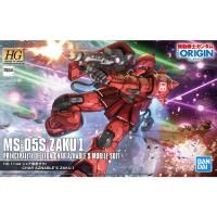 Bandai HG #013 1/144 MS-05S Char Aznable&#39;s Zaku I &#39;Gundam The Origin&#39;