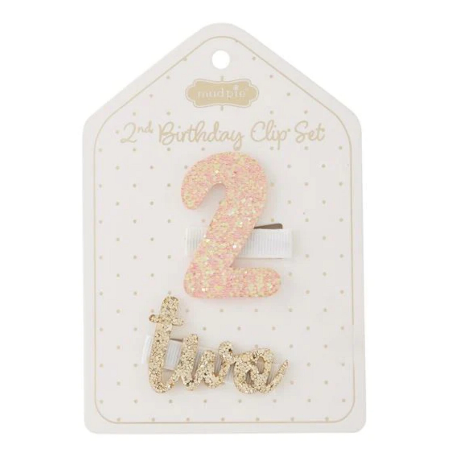 2nd Birthday Hair Clips