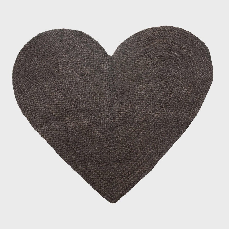 Heart Jute Rug