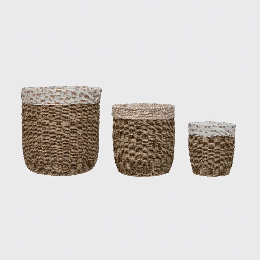 Seagrass Laundry Bin, Size: Large