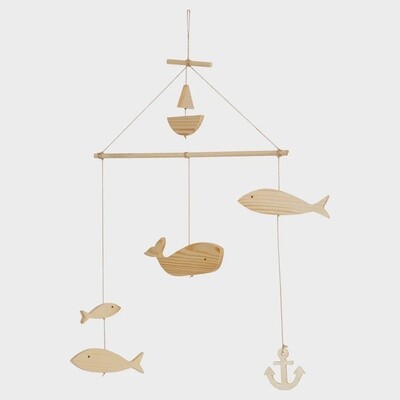 Wooden Fish Mobile