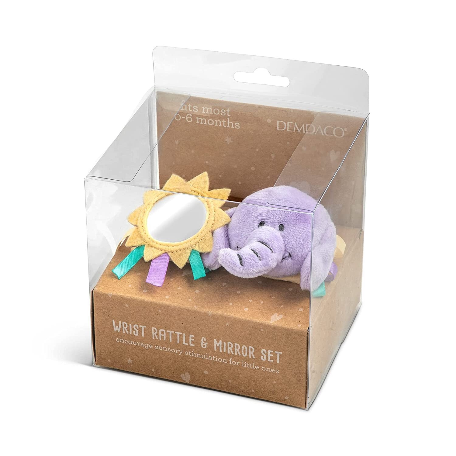 Wrist Rattles &amp; Mirror Set, Type: Elephant