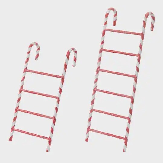 Candy Cane Metal Ladder