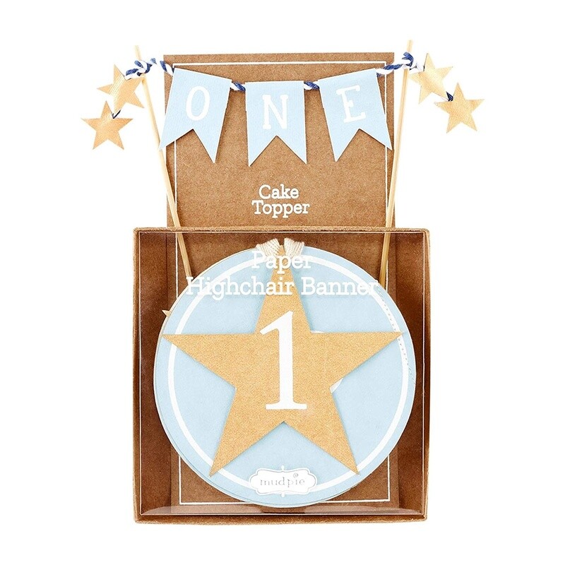 Cake Topper &amp; High Chair Banner